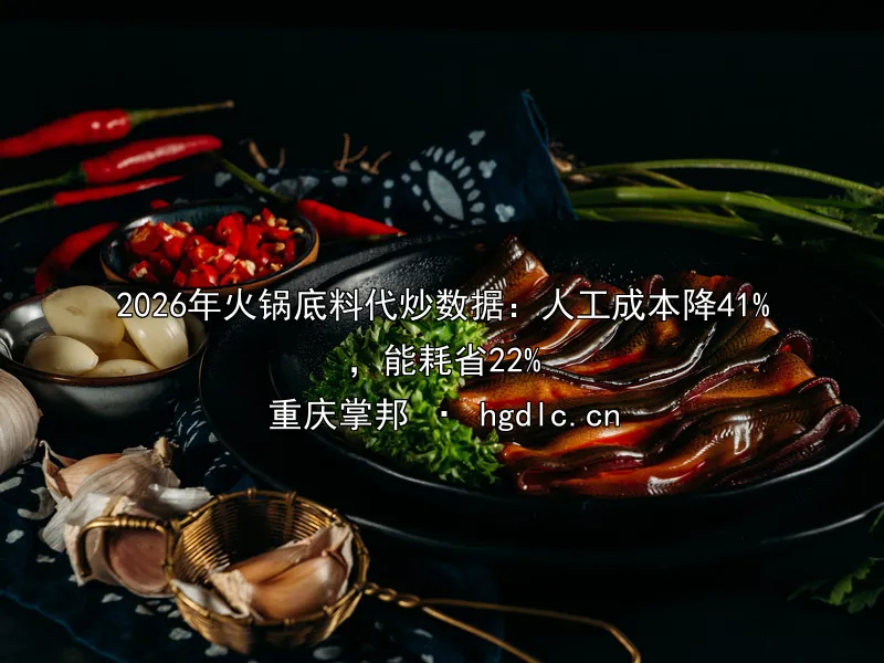 2026年火锅底料代炒数据：人工成本降41%，能耗省22%