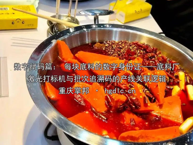 数字赋码篇： 每块底料的数字身份证——底料厂激光打标机与批次追溯码的产线关联逻辑